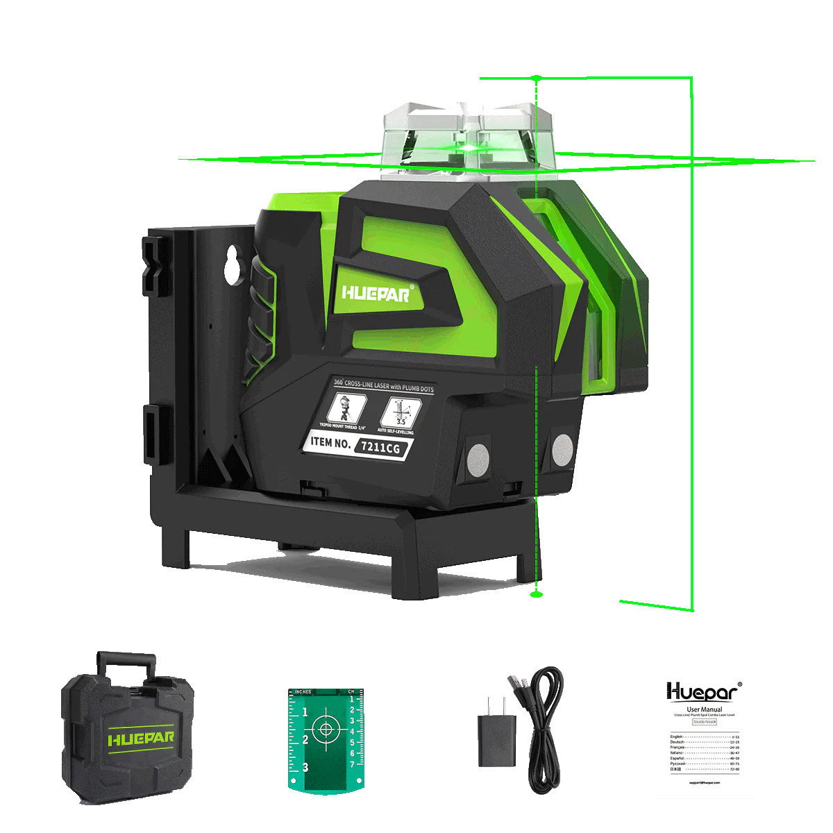 Huepar 7211CG Laser Level