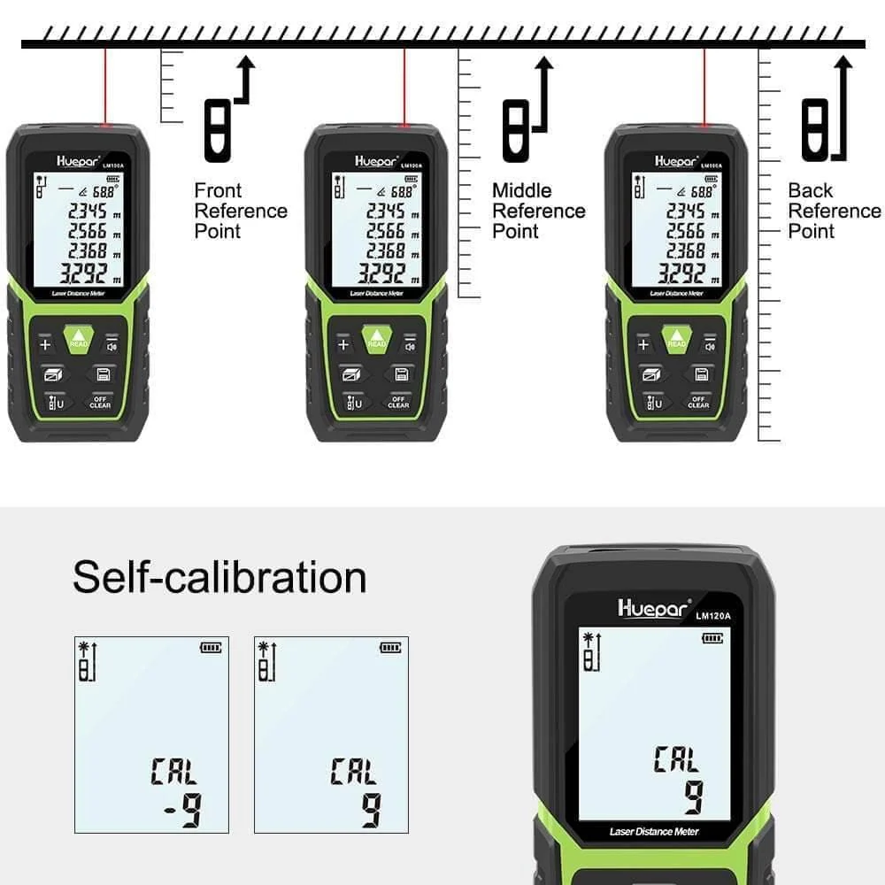 Huepar LM120A - 120M Laser Distance Meter - Image 6