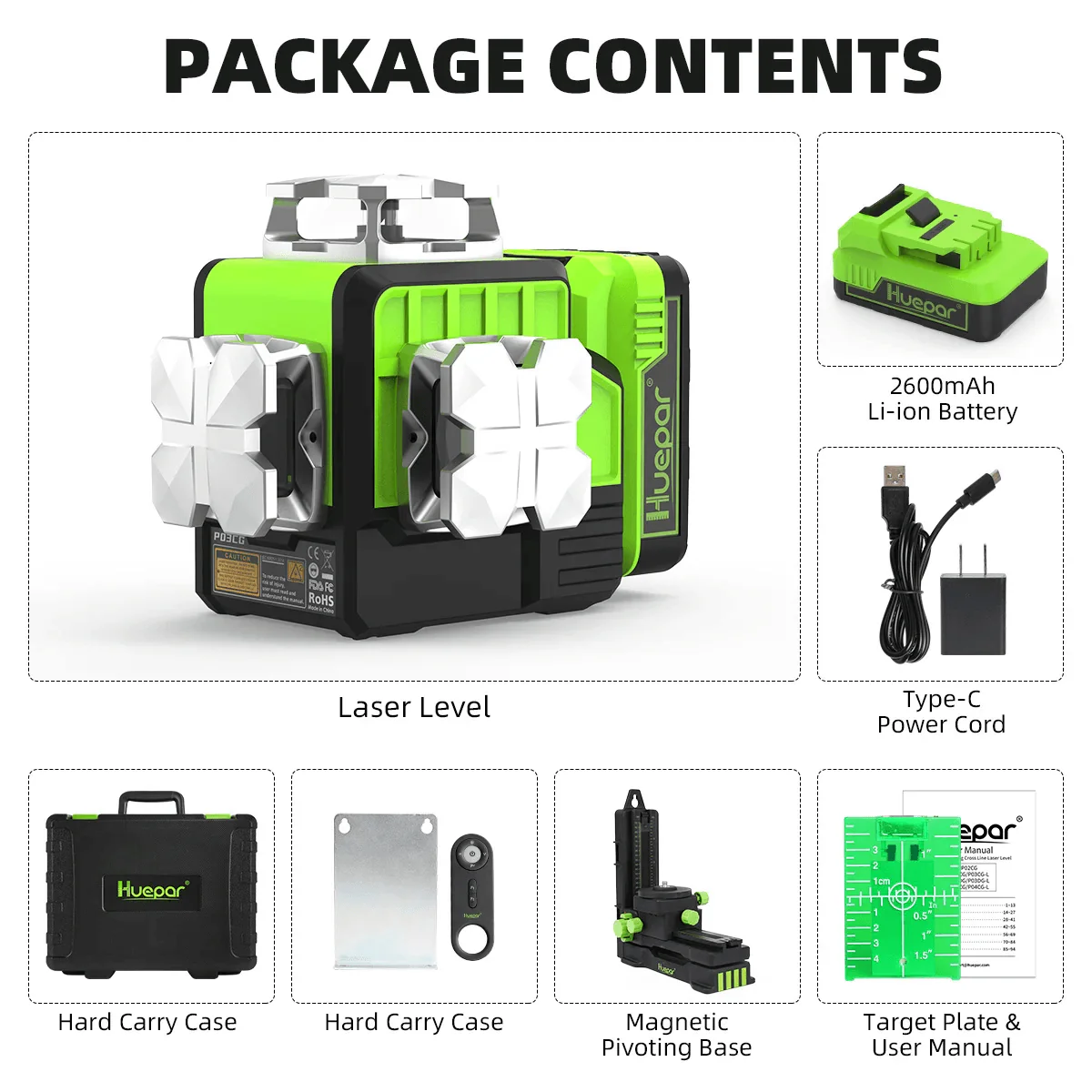 Huepar P03CG Laser Level - Image 9